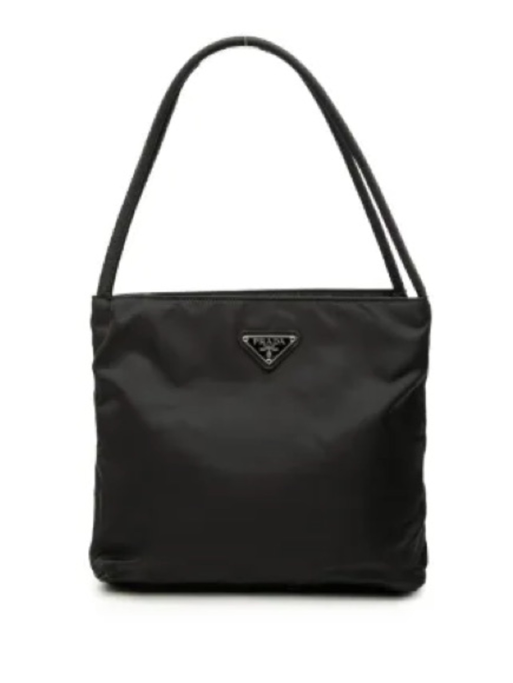 Prada Tessuto Black Nylon Tote with Top Handles